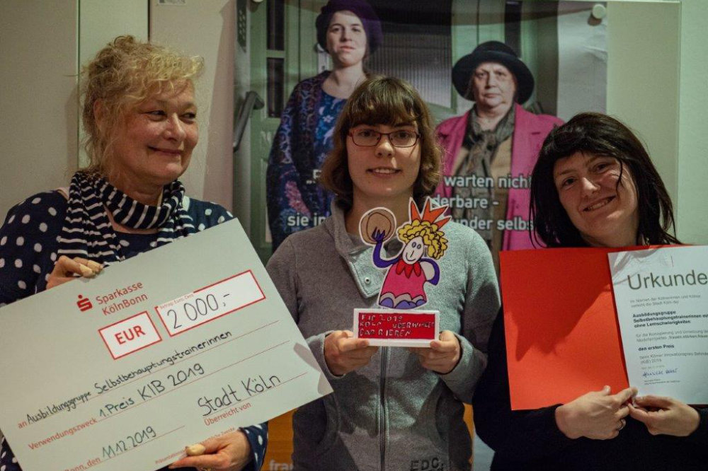 Preisverleihung für den 1. Preis beim Kölner Innovationspreis für Behindertenpolitik