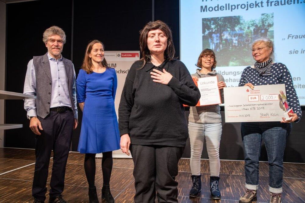 Preisverleihung für den 1. Preis beim Kölner Innovationspreis für Behindertenpolitik